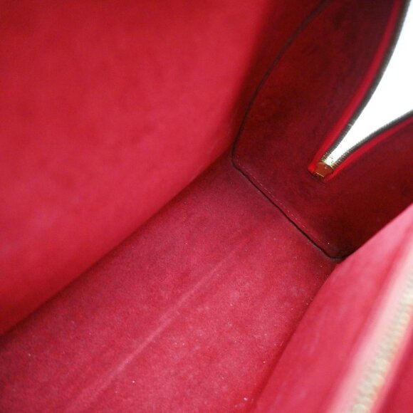 LOUIS VUITTON LV Logo Pont Neuf Hand Bag Epi Leather Red France - Picture 9 of 16